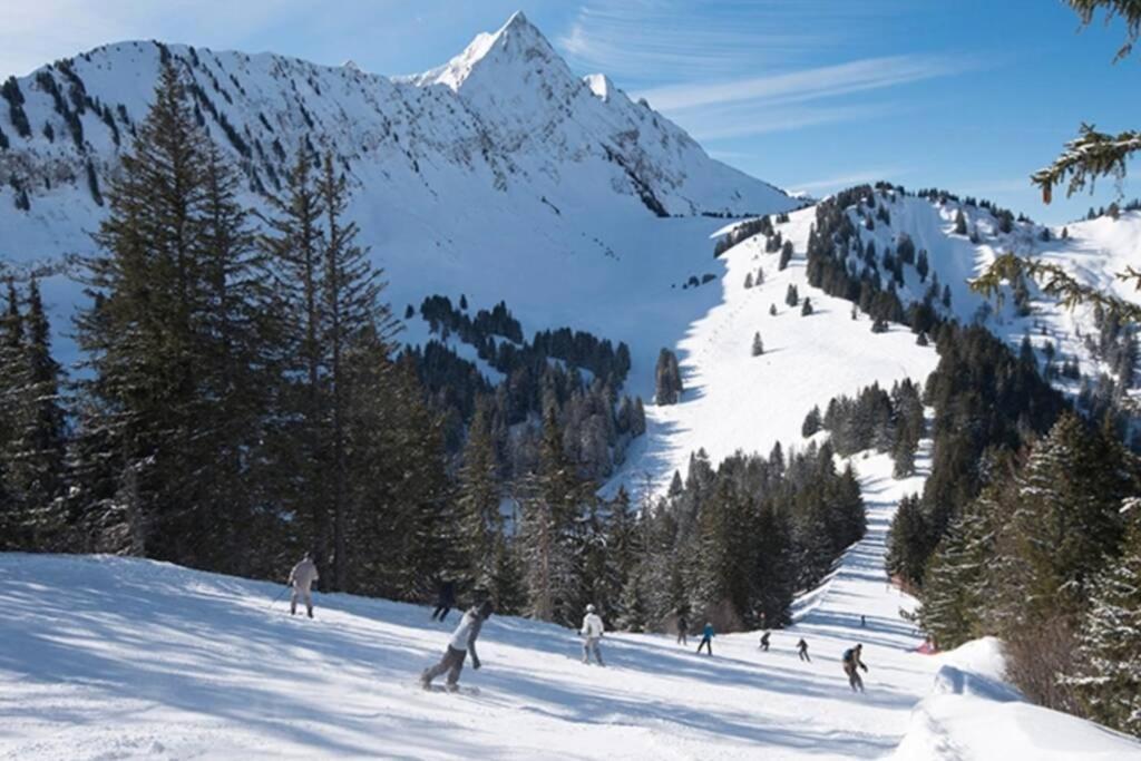 Le Relai S31: Ski-Side Studio with Mountain Views Saint-Jean-d'Aulps Exterior photo